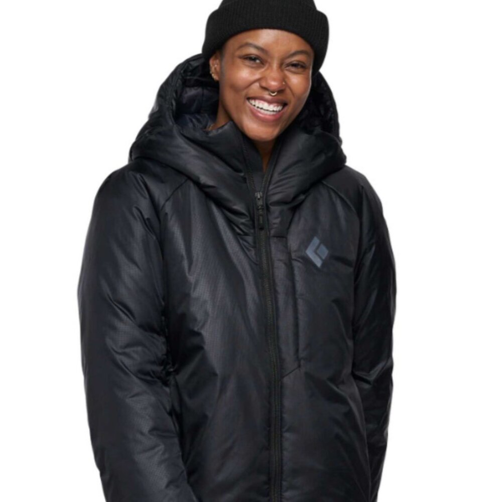 NWT Black Diamond Women's Belay Parka - Size Small - Black